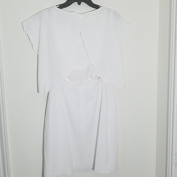 🆕 The Sullivan Seersucker Sheath Dress In White - Picture 7 of 7